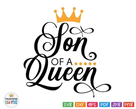 Son Of A Queen Svg Baby Boy Shirt Design Cut File For Cricut Etsy