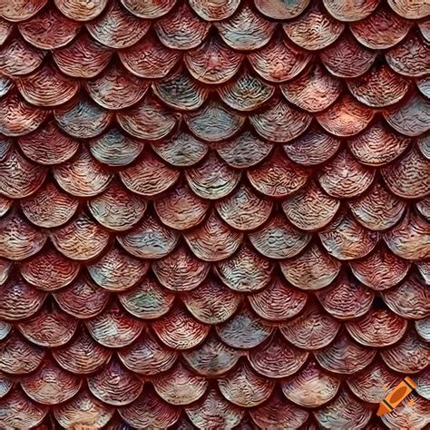 Seamless Fish Scale Texture For Graphic Design
