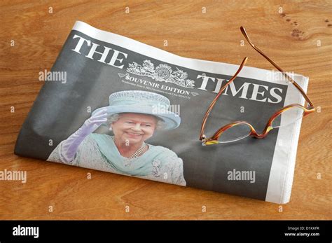 The Times Souvenir Edition Of The Queens Diamond Jubilee Stock Photo