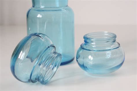 Belgian Blue Glass Apothecary Jars Merrypad