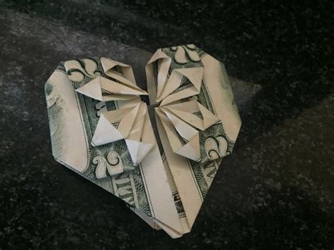 How To Fold A Dollar Into A Heart With Pictures Wikihow