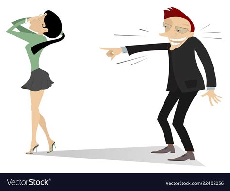 Laughing Man And Crying Woman Royalty Free Vector Image