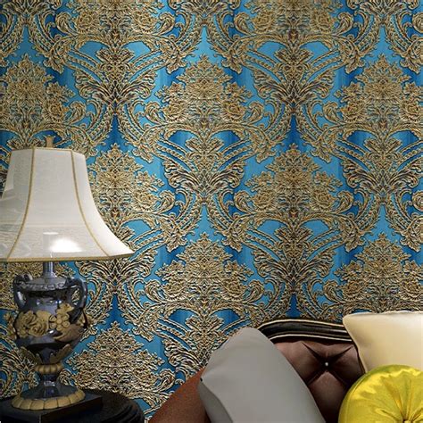 Victorian Floral Embossed Vintage Wallpaper Damask Wall Paper Wall