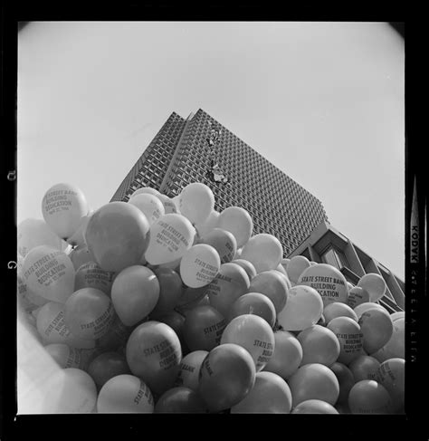 Balloons At Dedication Of State Street Bank Building Digital Commonwealth