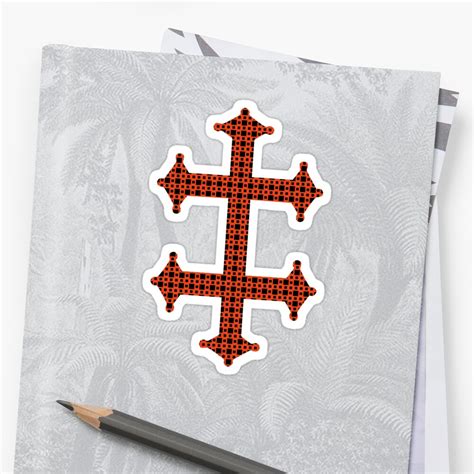 Cross Of Lorraine Free France Sticker By Disordershop Best Ts