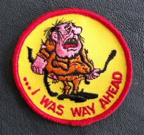 vintage 70s i was way ahead drag racing hot rod rat fink motorcycle biker patch ebay