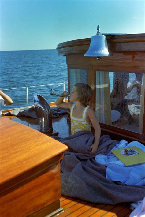 The john f kennedy hyannis museum is honored to present rose fitzgerald kennedy, mother of rose always set an example, as daughter and campaigner for mayor john f. ST-C283-4-63. Caroline Kennedy on Yacht, "Honey Fitz," in ...
