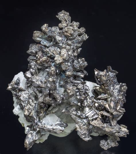 Silver With Calcite Tamdrost Mine Bou Azzer Mining District Zagora