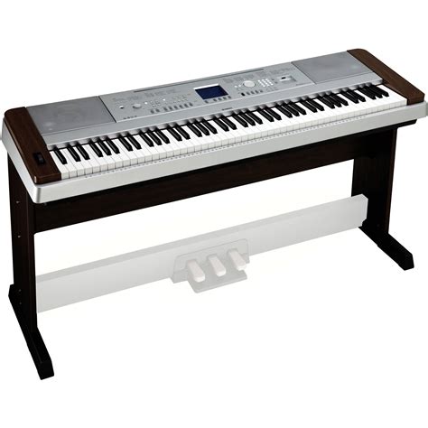 Yamaha Dgx 640 Portable Grand Piano Keyboard Walnut Dgx640w