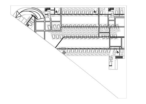 Inoxia Apartments Feature Jagged Wraparound Balconies Basement Floor