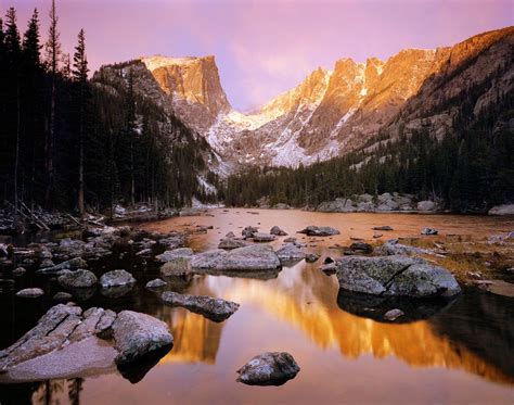 Alex Burke Dream Lake Sunrise A Fiery Sunrise Over Dream Lake