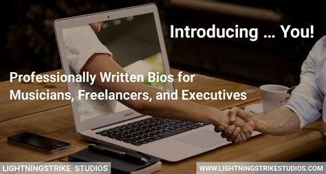 Why You Need A Professionally Written Bio Lightningstrike Studios