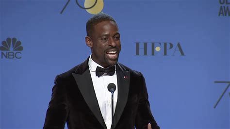 Brown got curved on insecure and we're not ok. Sterling K. Brown Press Interview - Golden Globes 2018 ...