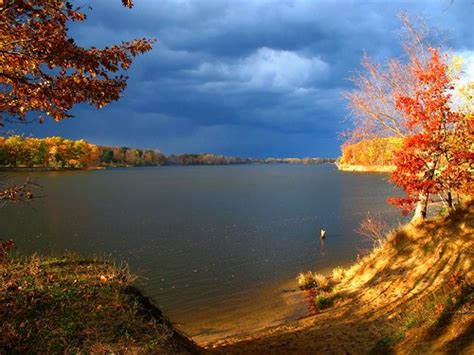 Michigan Autumn Reservoir Explore Enlarge To Get The Rea Flickr