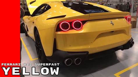 Yellow Ferrari 812 Superfast Youtube