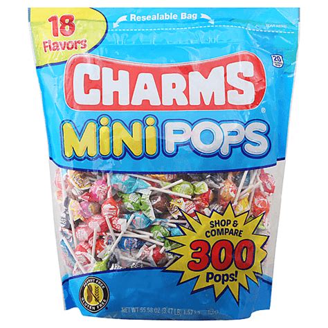 Charms Mini Pops Asrtd Packaged Candy Food Fair Markets