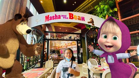 Masha And The Bear Restaurant In Dubai 🧸 10th Birthday Treat Mikay Tv Youtube