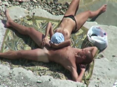 Horny Amateur Milf Riding Her Mans Dick On A Beach Video