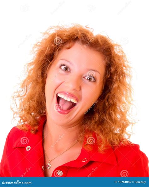 Young Woman With Crazy Smile Stock Photo Image 10764066