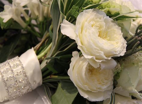 The Flower Magician Ivory Trailing Wedding Bouquet