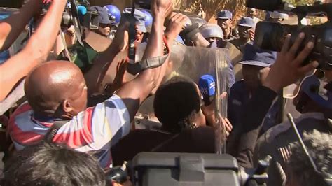 Riot Police Break Up Zimbabwe Opposition News Conference World News Sky News