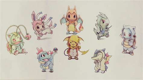 Assorted Pokemon Character Illustrations Hd Wallpaper Wallpaper Flare