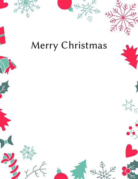 Free Christmas Letter Templates Printable