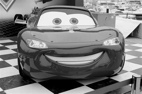 Grayscale Red Automobile Smile Cars 2 Animated Movie Automobile