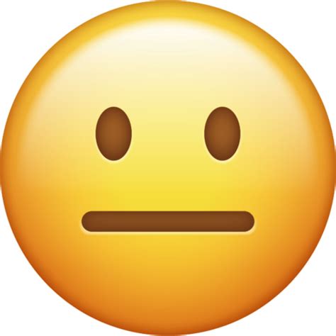 It does not represent disinterest as much as it means that someone is unimpressed, indifferent, or awkward. Neutral Emoji Png Transparent Background