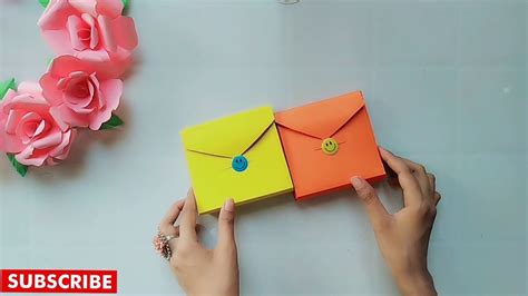 How To Make Paper Pouch Easy With Paper Youtube