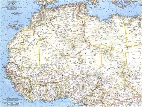 Northwestern Africa Map 1966