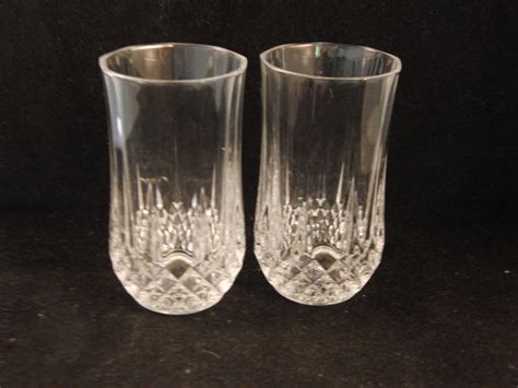 Genuine Lead Crystal Water Glasses 4 Glasses Etsy