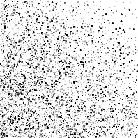 Dense Black Dots Abstract Pattern With Dense Black Dots On White