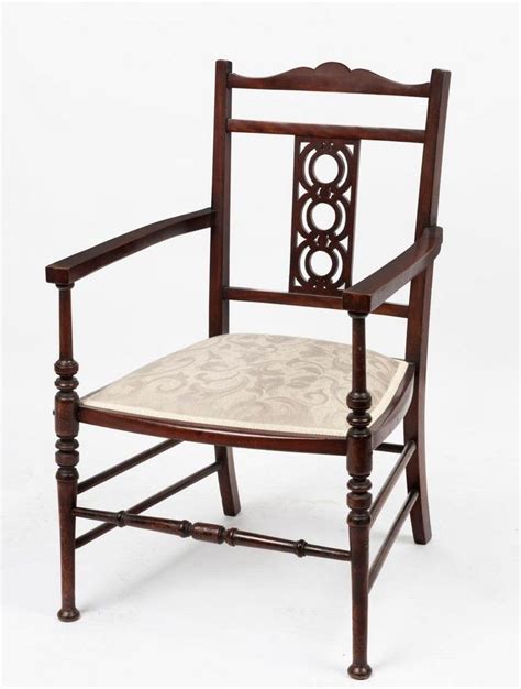 An Arts And Crafts Mahogany Parlour Chair Early 20th Century 48