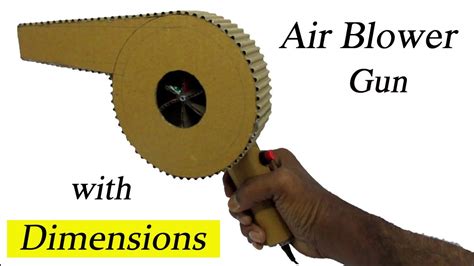 How To Make Powerful Air Blower At Home Using Cardboard Diy Mini Air
