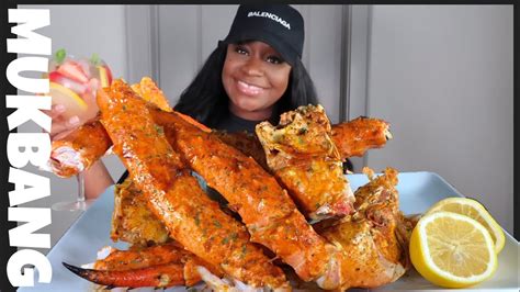Giant X Spicy King Crab Legs Seafood Boil Mukbang Story Time Youtube