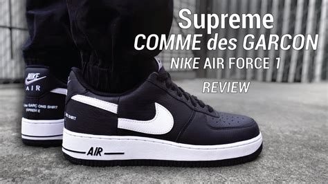 Supreme cdg nike air force. SUPREME CDG NIKE Air Force 1 Low Review & On Feet - YouTube