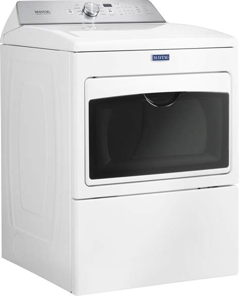 Maytag 74 Cu Ft 9 Cycle Electric Dryer White Medb765fw Best Buy