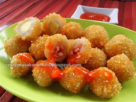 Cara membuat atau memasak masakan ini cukup mudah mau mencoba 3 variasi resep sambal goreng tempe bumbu paling enak? Resep Cilok Goreng Crispy Isi Telur Puyuh dan Sosis ...