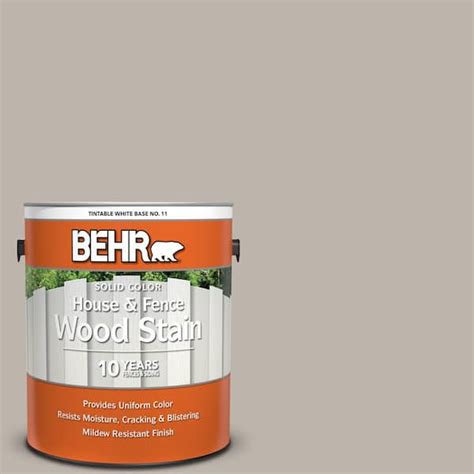 Behr 1 Gal Hdc Ct 21 Grey Mist Solid Color House And Fence Exterior