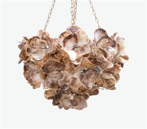 Floret Oyster Shell Chandelier Mecox Gardens Shell Chandelier