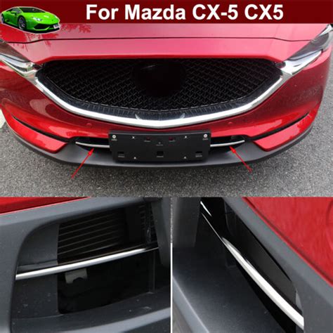 2pcs Front Bumper Grill Grille Molding Trim Down For Mazda Cx5 Cx 5