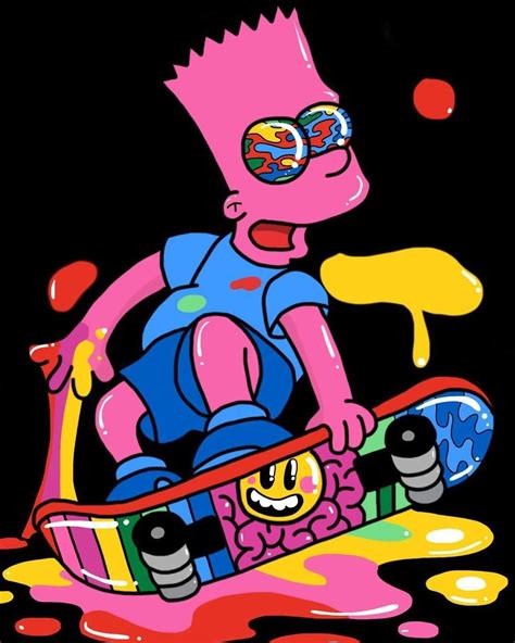 Trippy Cartoon Cartoon Art Simpsons Art Simpsons Characters Bart