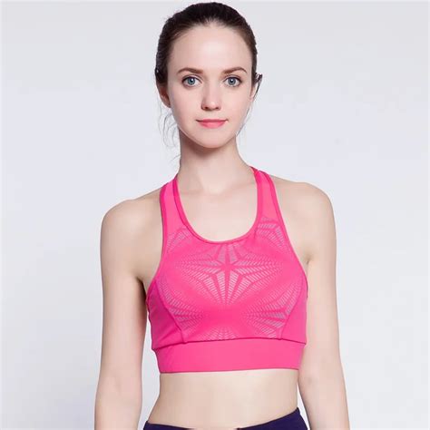 Women Sexy Sports Bra Tops Fitness Bra Women Padded Yoga Top Vest Gym Running Shirt Push Up
