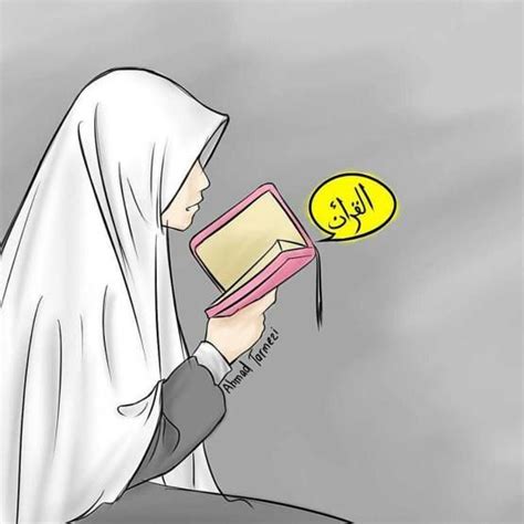 20 Gambar Kartun Muslimah Pegang Al Quran Inspirasi Terbaru Kiamedia