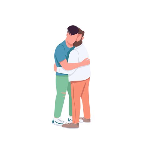 Men Hugging Each Other 1761929 Vector Art At Vecteezy