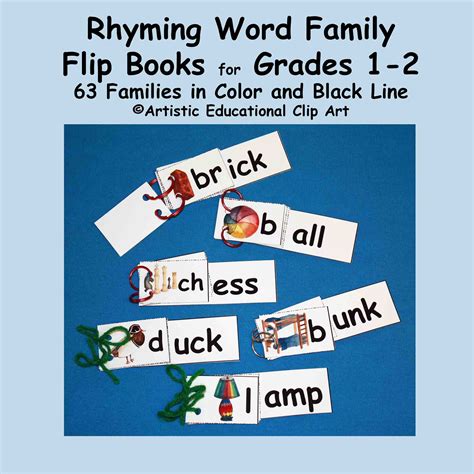They learn about word families and how words are put together. Rhyming Activities Flip Books for First and Second Grades ...