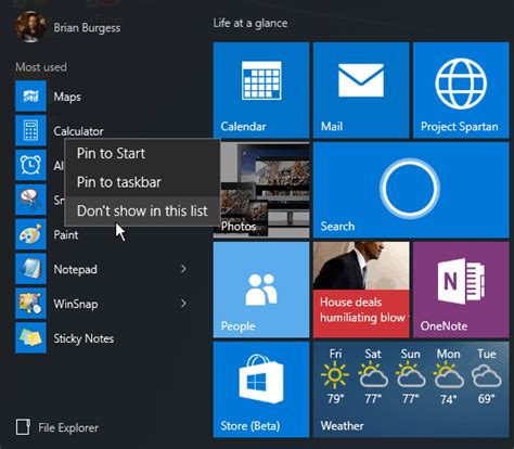 After the sponsored period ends, you'll have access to. Windows 10: Remove Items from the Start Menu Most Used List