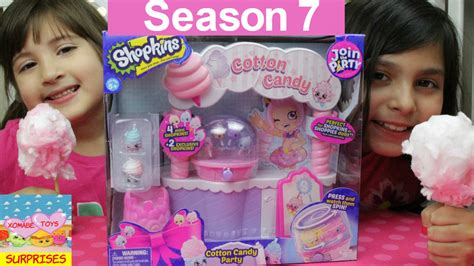 New Season 7 Shopkins Cotton Candy Party Playset Join The Party Youtube