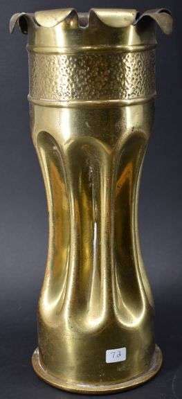 Large Trench Art Brass Shell Casing Bhd Auctions